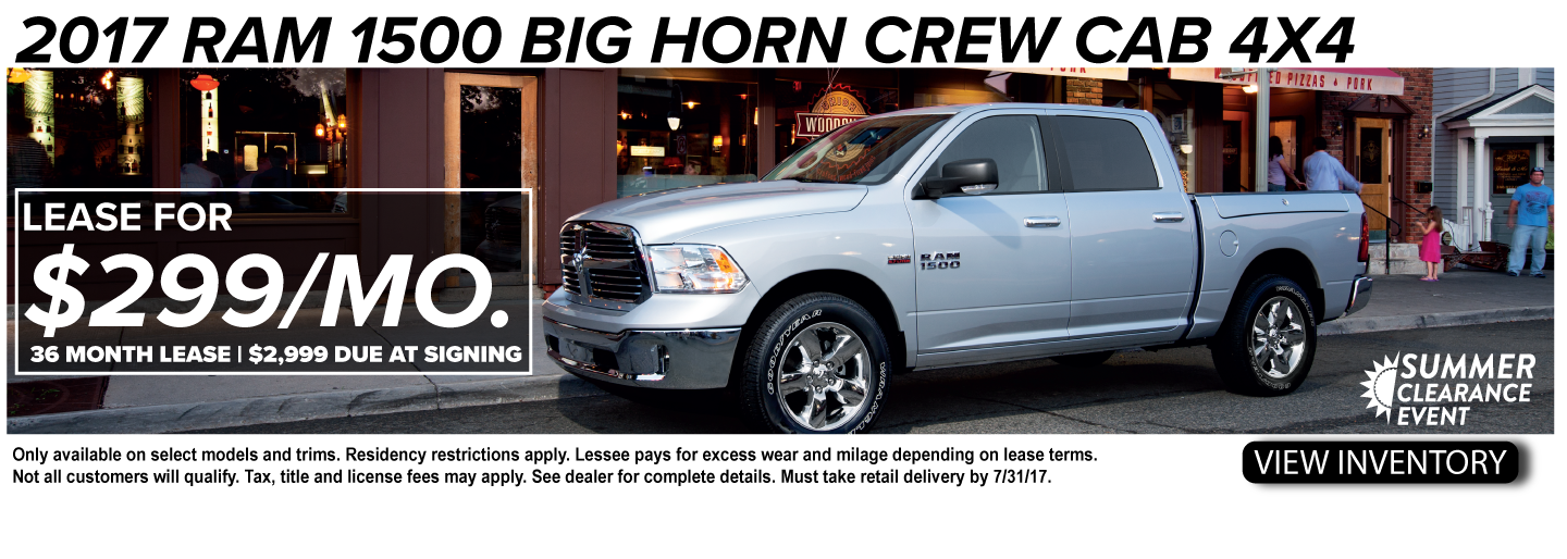 2017 Ram Big Horn Crew Cab Offer