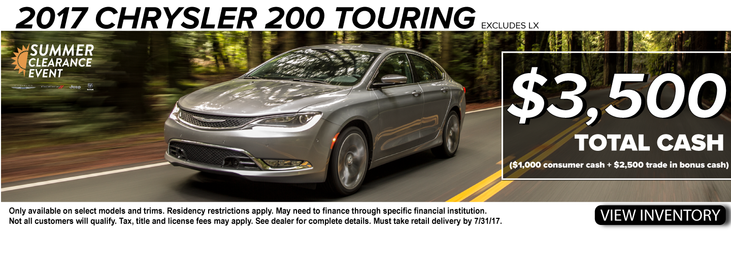2017 Chrysler 200 Touring 