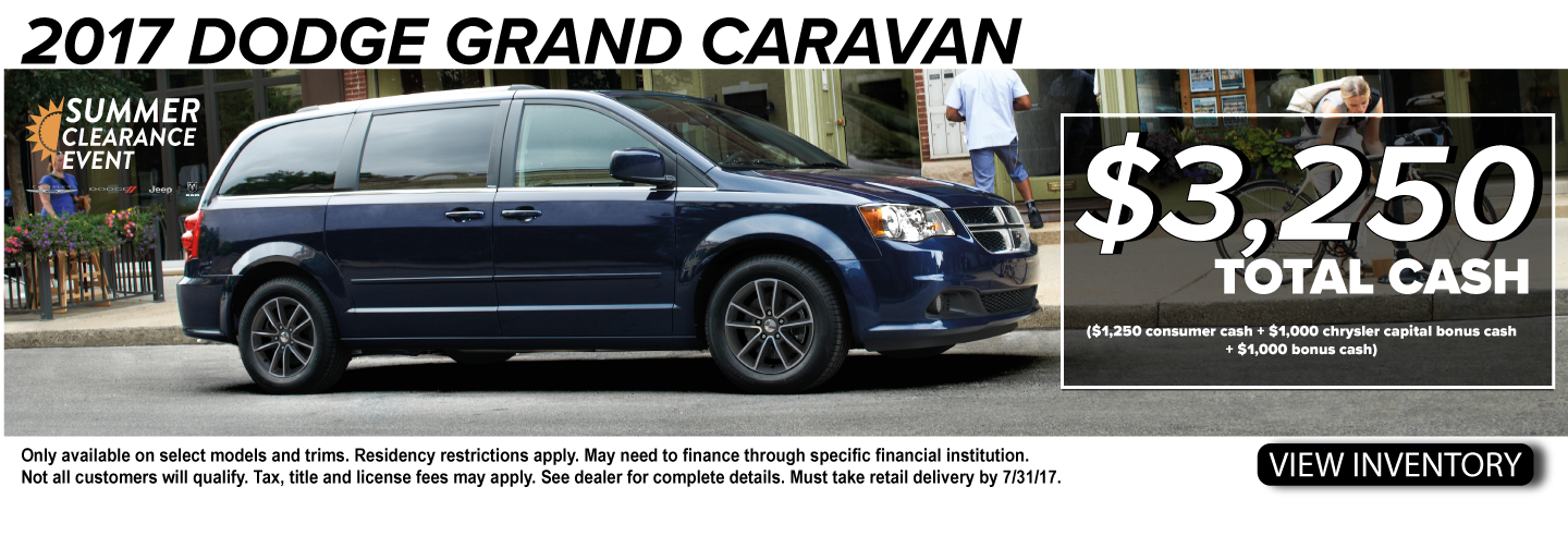 2017 Dodge Grand Caravan special offers at Ubersox new dodge vans